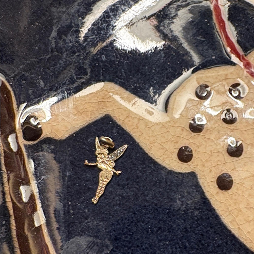 10k gold mini teeny TinkerBell Pendant
